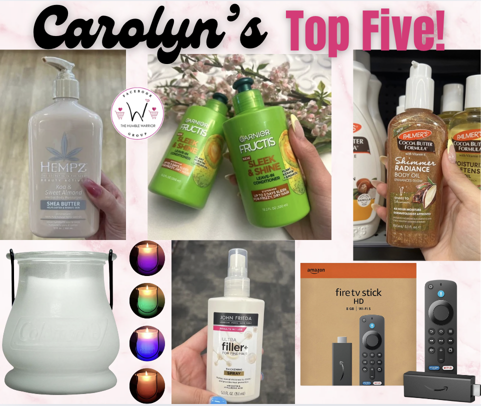 Carolyn’s Top Five!